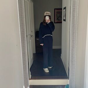 SHEIN Navy Sweater Set